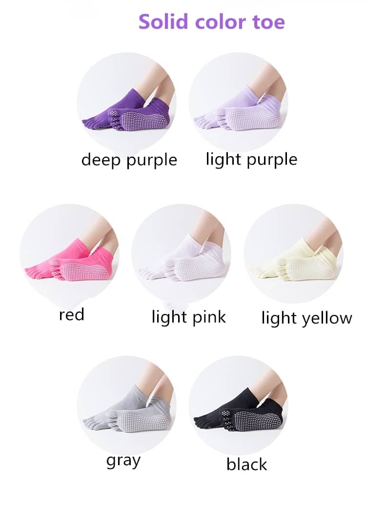 Women's Toe Yoga Socks - Blue Force Sports