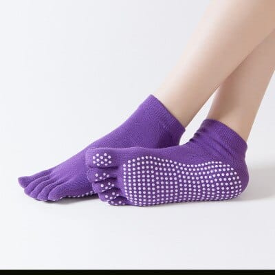 Women's Toe Yoga Socks - Blue Force Sports