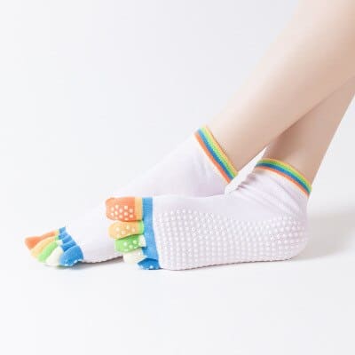 Women's Toe Yoga Socks - Blue Force Sports