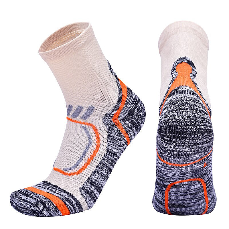Men's Robotic Print Warm Running Socks - Blue Force Sports