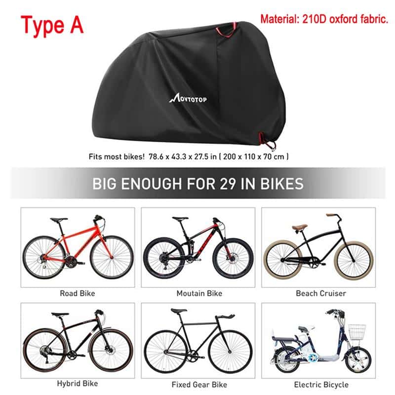 Solid Black Design Bicycle Cover - Blue Force Sports