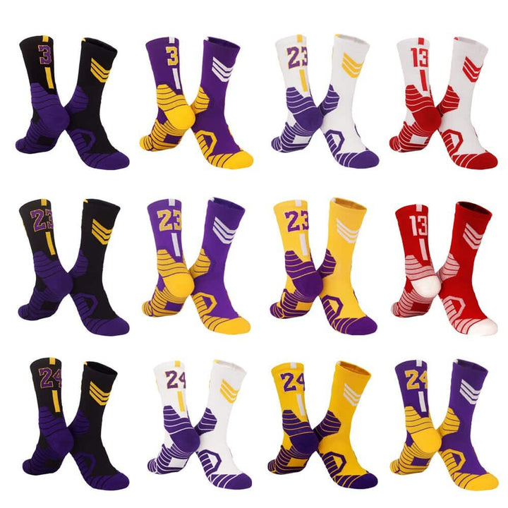 Number Basketball Socks - Blue Force Sports