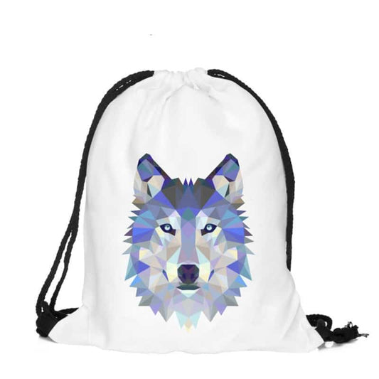 Wolf Print Backpack - Blue Force Sports