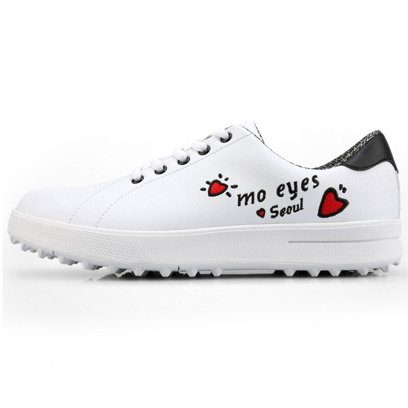 Women's PU Leather Printed Sneakers - Blue Force Sports