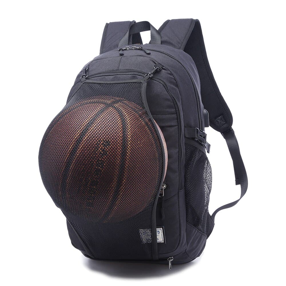 USB Canvas Backpack with Mesh Bag - Blue Force Sports