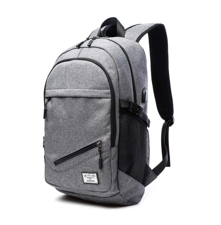 USB Canvas Backpack with Mesh Bag - Blue Force Sports