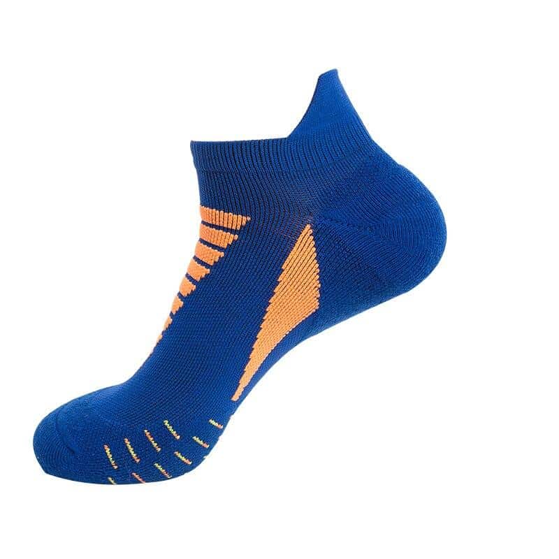 Men's Striped Coolmax Ankle Sports Socks - Blue Force Sports
