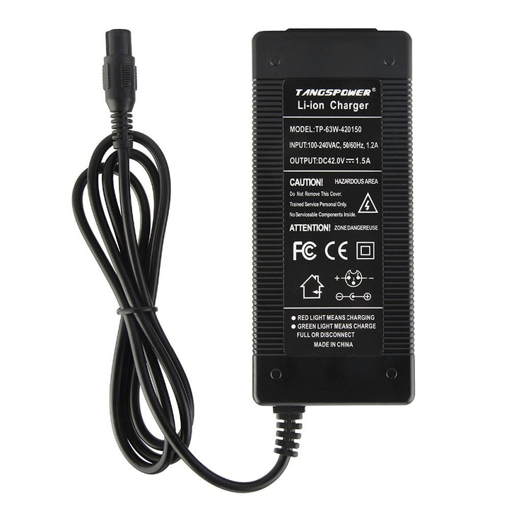 Universal 42 V/ 1.5 A Charger for Electric Scooters and Hoverboards - Blue Force Sports