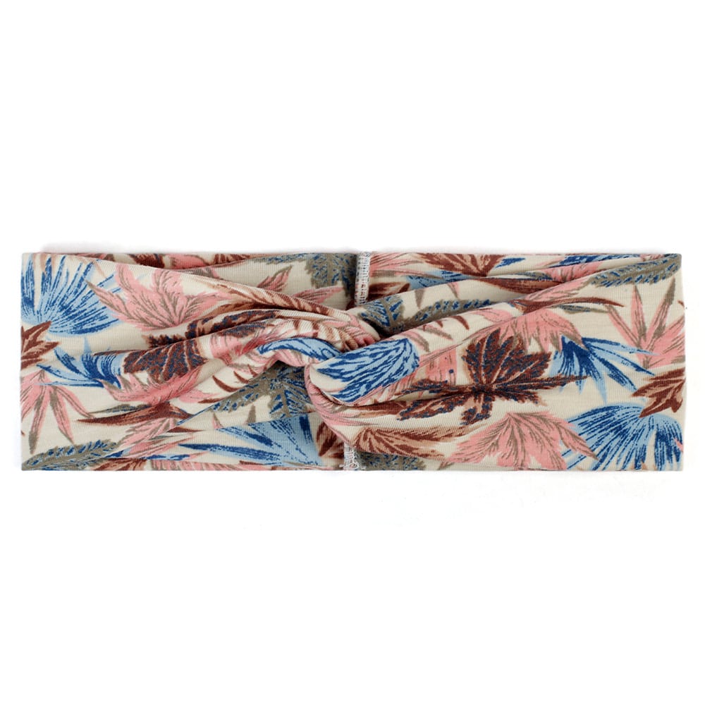 Women's Two Tone Criss Cross Yoga Headband - Blue Force Sports
