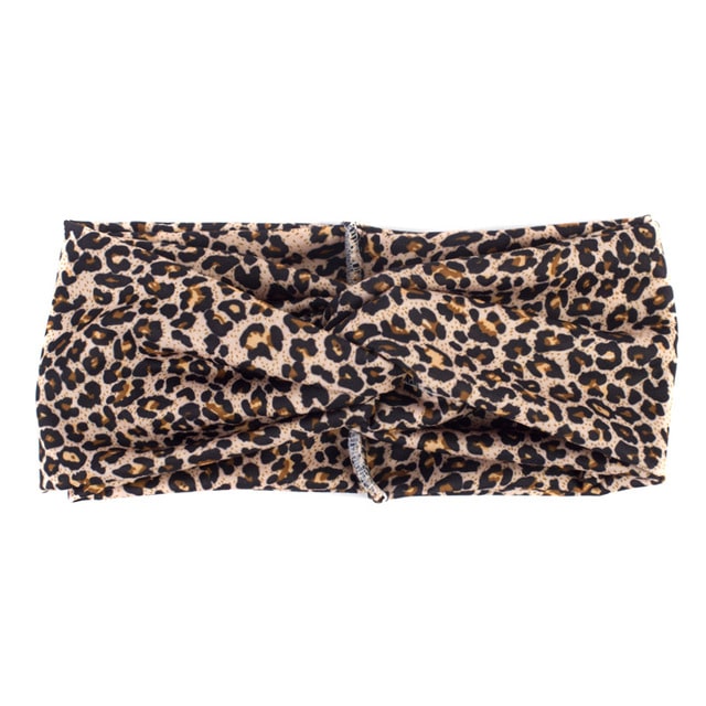 Women's Two Tone Criss Cross Yoga Headband - Blue Force Sports