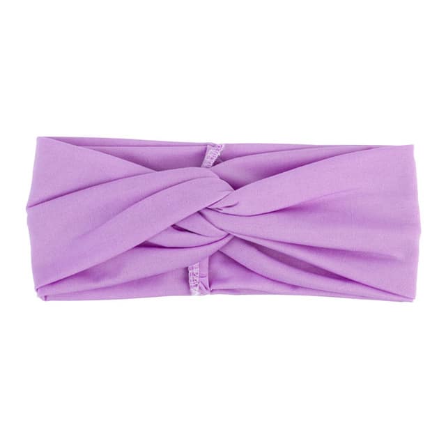 Women's Two Tone Criss Cross Yoga Headband - Blue Force Sports