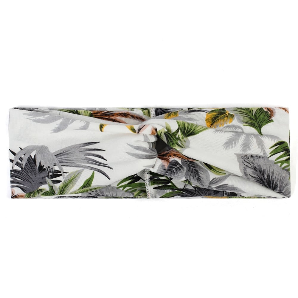 Women's Two Tone Criss Cross Yoga Headband - Blue Force Sports