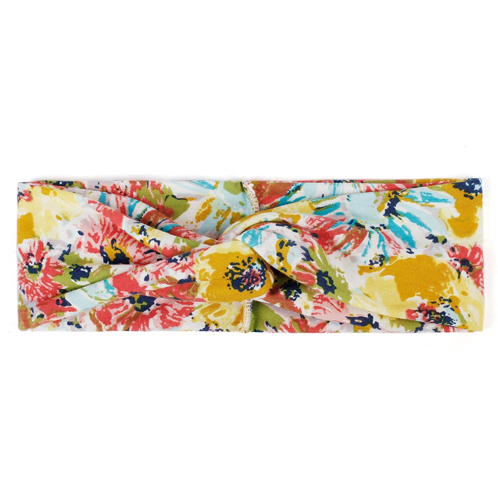 Women's Two Tone Criss Cross Yoga Headband - Blue Force Sports