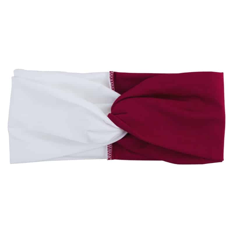 Women's Two Tone Criss Cross Yoga Headband - Blue Force Sports