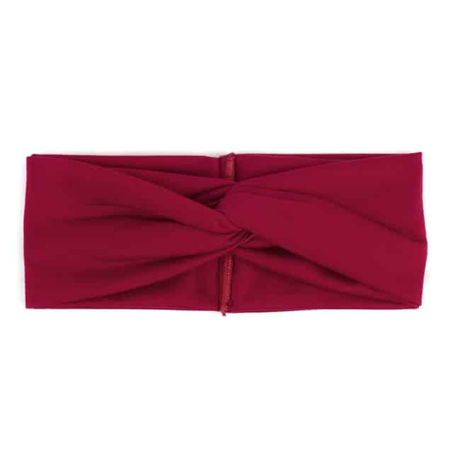 Women's Two Tone Criss Cross Yoga Headband - Blue Force Sports