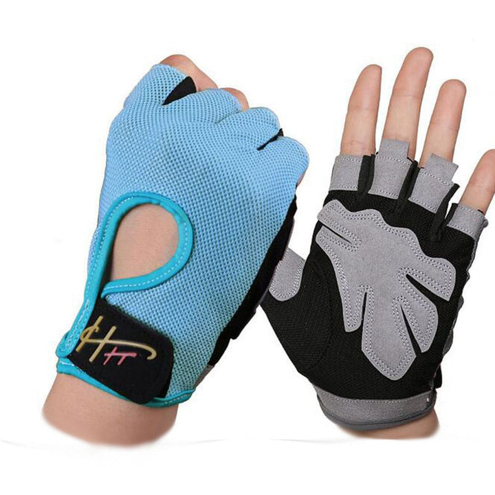 Anti-Slip Breathable Mesh Weight Lifting Gloves - Blue Force Sports