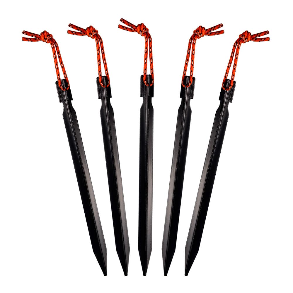 Set Aluminum Tent Pegs 18 cm with Rope - Blue Force Sports