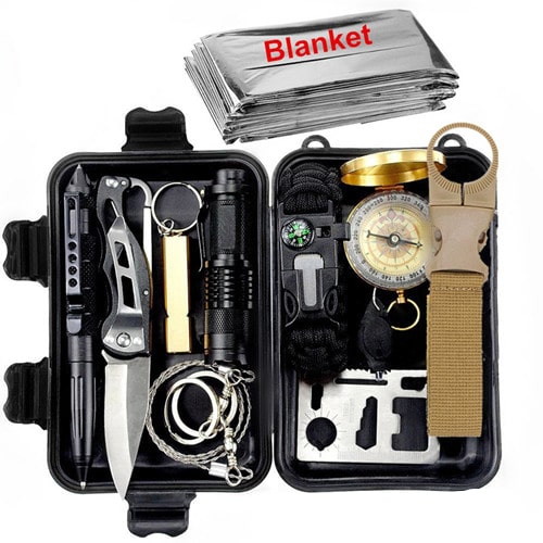 12-In-1 Camping Survival Kit - Blue Force Sports
