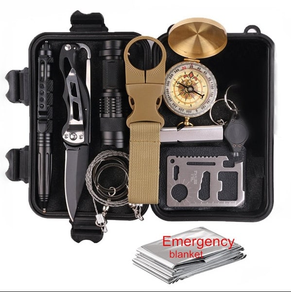 12-In-1 Camping Survival Kit - Blue Force Sports