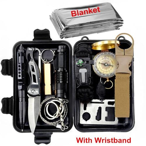12-In-1 Camping Survival Kit - Blue Force Sports