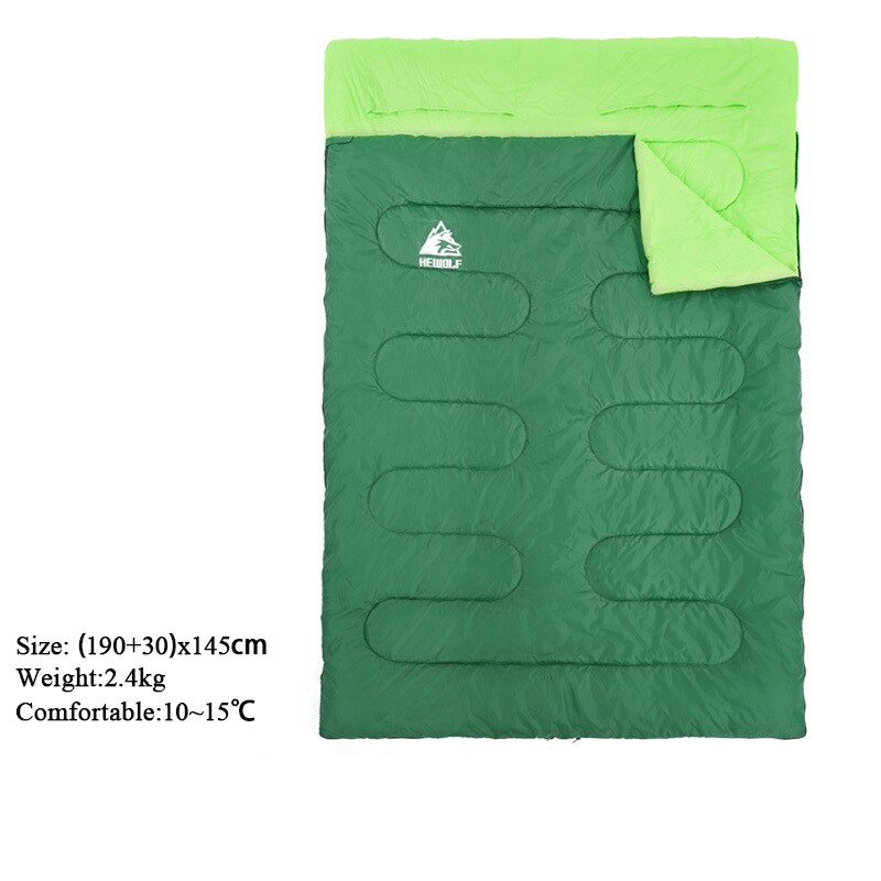 Plaid Detailed Double Sleeping Bag - Blue Force Sports