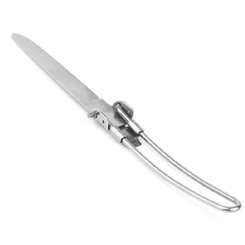 Foldable Ultralight Stainless Steel Cutlery for Car Camping - Blue Force Sports
