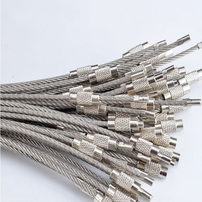 Multipurpose Flexible Durable Steel Wire Ropes Set - Blue Force Sports