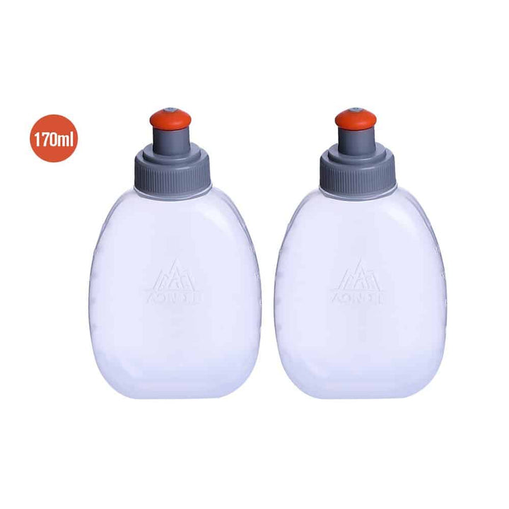 Compact Sport Hydration Flasks Pair - Blue Force Sports