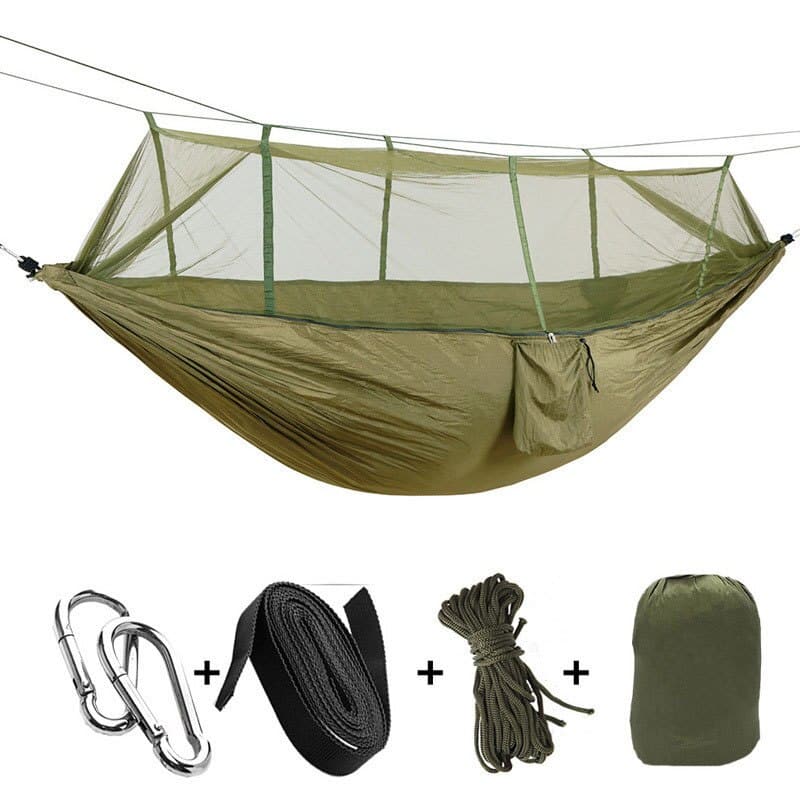 Mosquito Net Added Camping Hammock - Blue Force Sports
