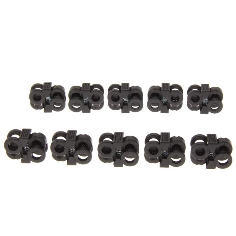 Useful Convenient Antiskid Plastic Shoe Lace Buckles Set - Blue Force Sports