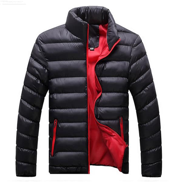 Men's Quilted Style Winter Windbreaker - Blue Force Sports