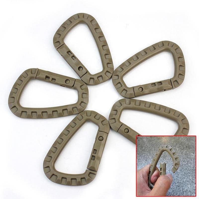 Outdoor High Quality Multifunctional Durable Hard Plastic Carabiners Set - Blue Force Sports