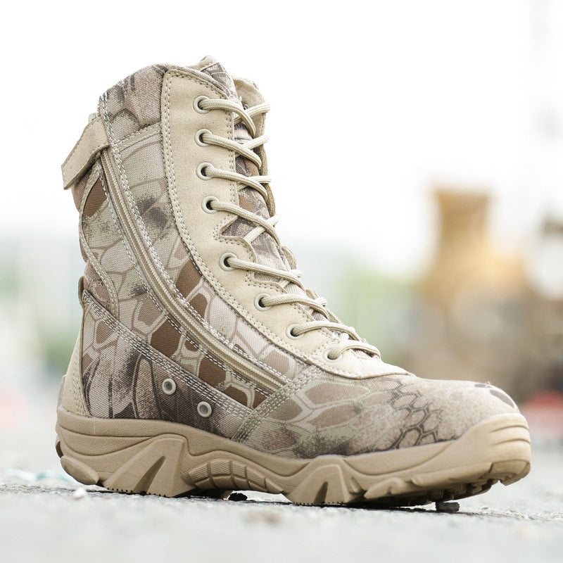High Quality Comfortable Waterproof Leather Men’s Tactical Boots - Blue Force Sports