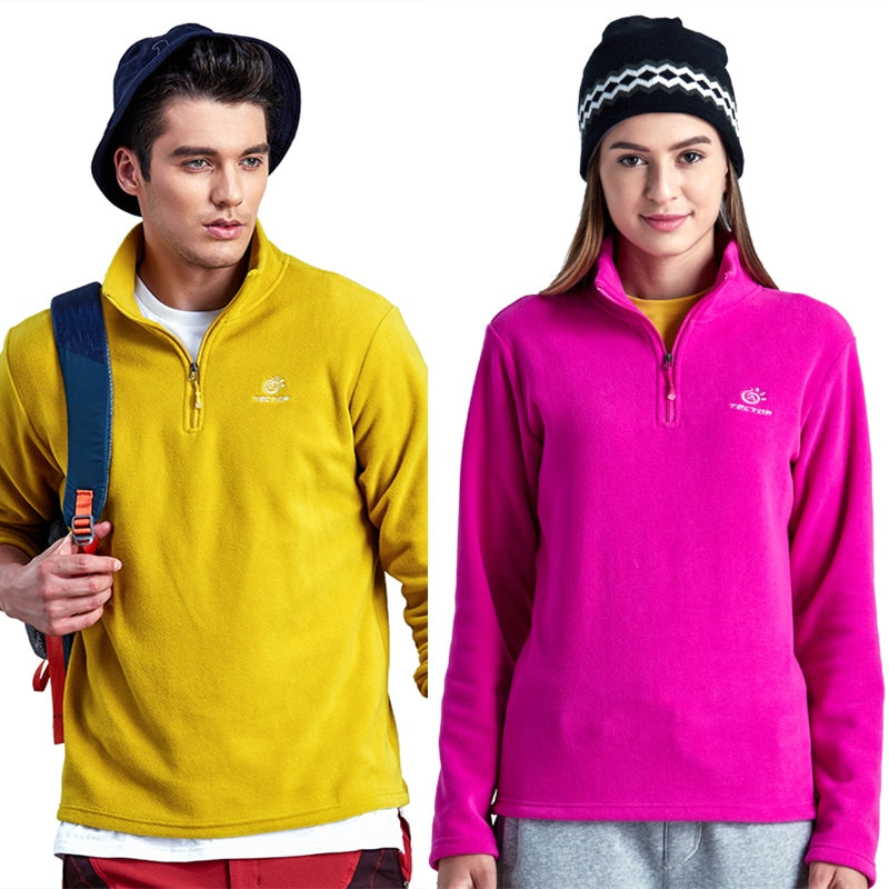 Unisex Outdoor Windproof Plus Size Fleece Jacket - Blue Force Sports