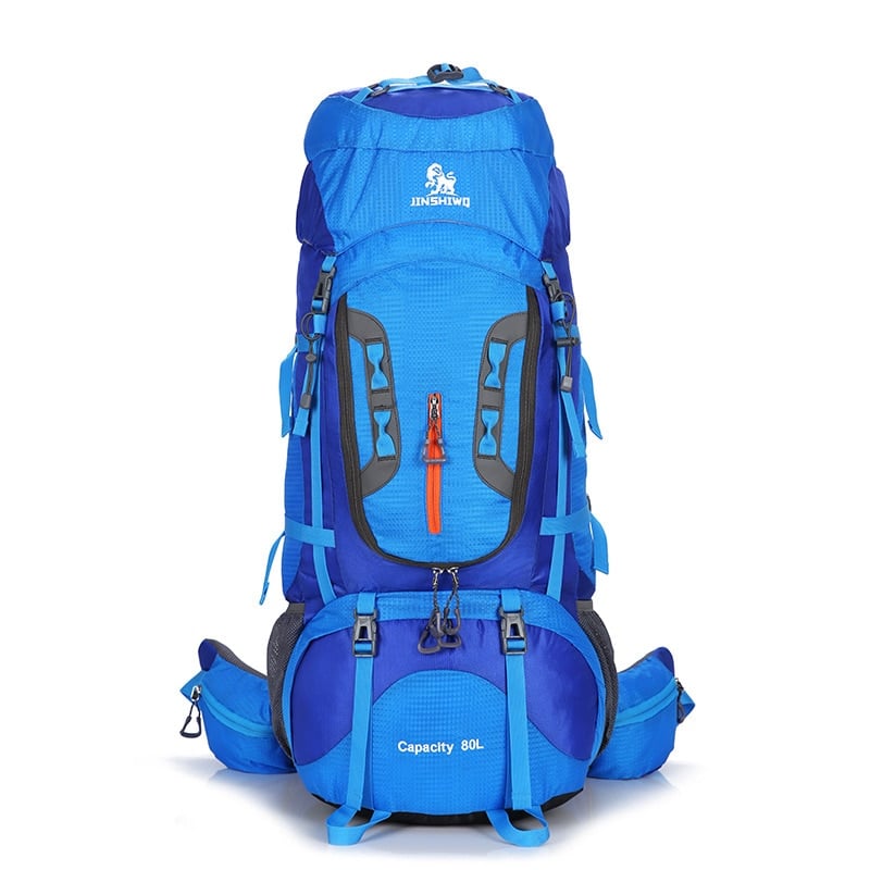 Outdoor Hiking Nylon Backpacks 80 L - Blue Force Sports