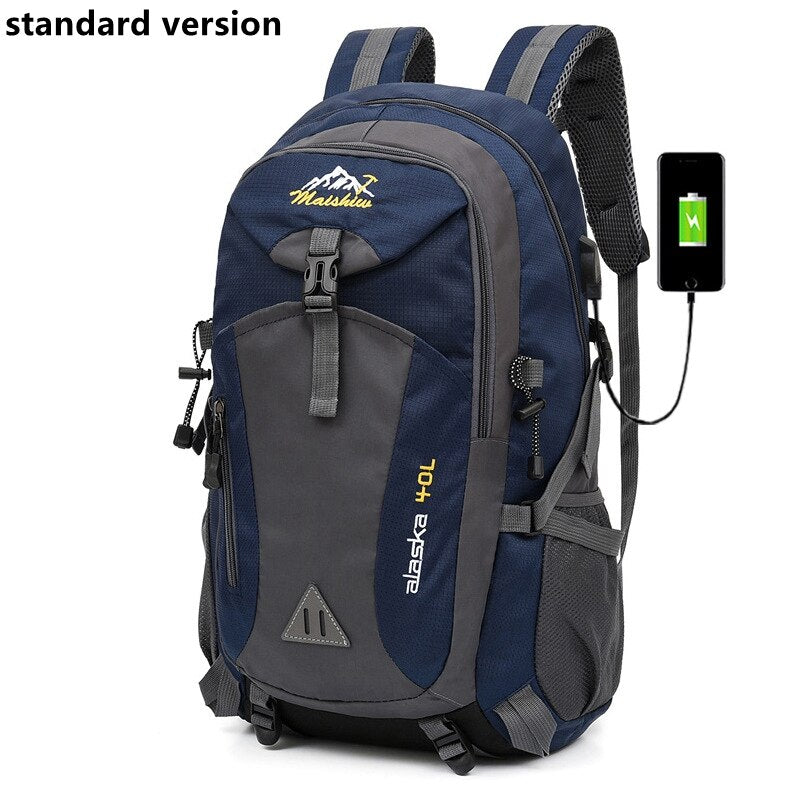 40L Waterproof Men's Backpack - Blue Force Sports