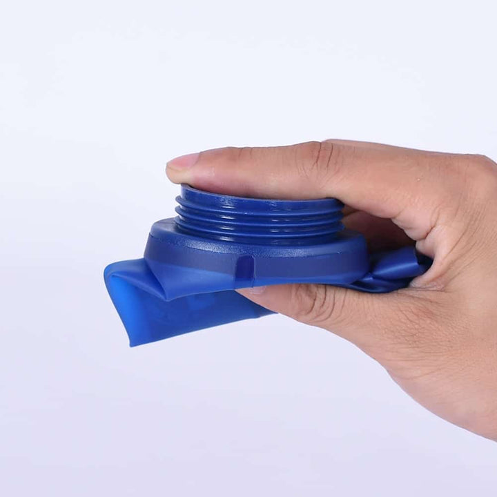Compact Folding Hydration Flask with Straw - Blue Force Sports