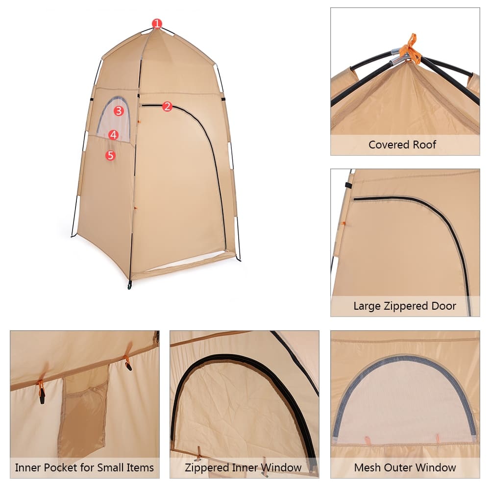 Camping and Fishing Shower Tent - Blue Force Sports