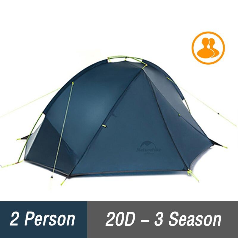 Camping Nylon Tent for Two People - Blue Force Sports