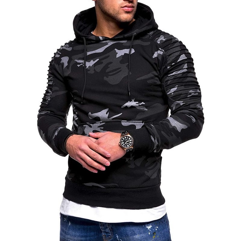 Camouflage Hoodie for Men - Blue Force Sports