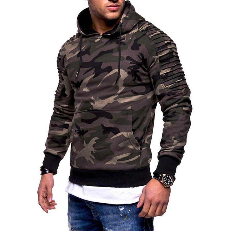 Camouflage Hoodie for Men - Blue Force Sports