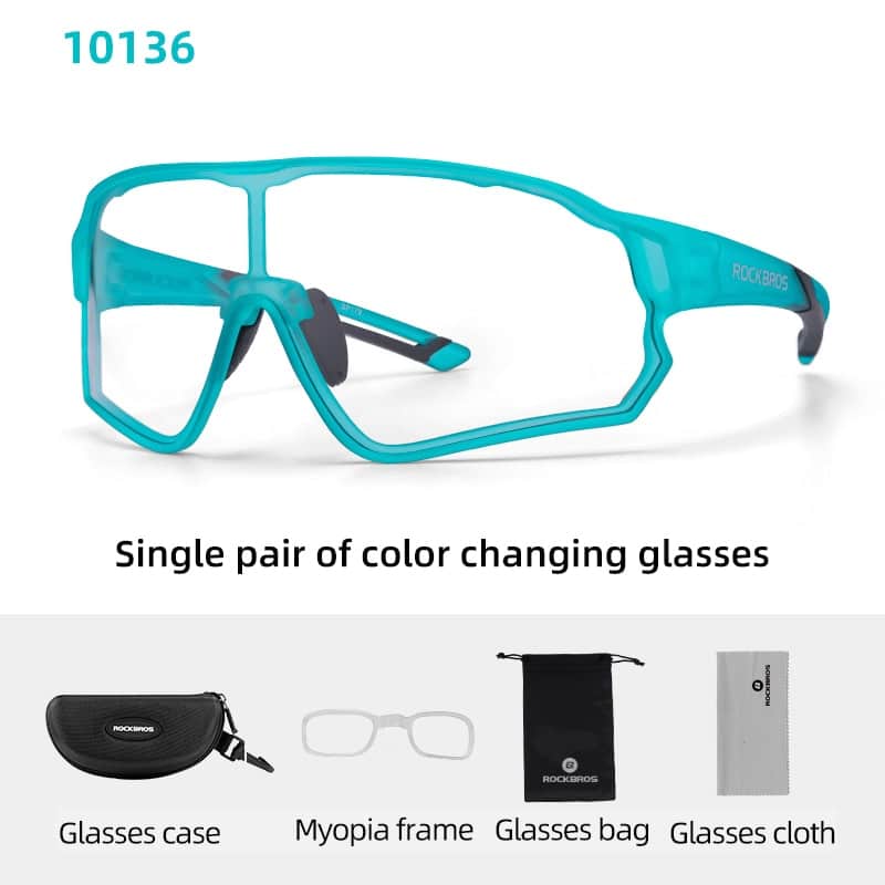 Photochromic Cycling Sports UV400 Eyewear - Blue Force Sports