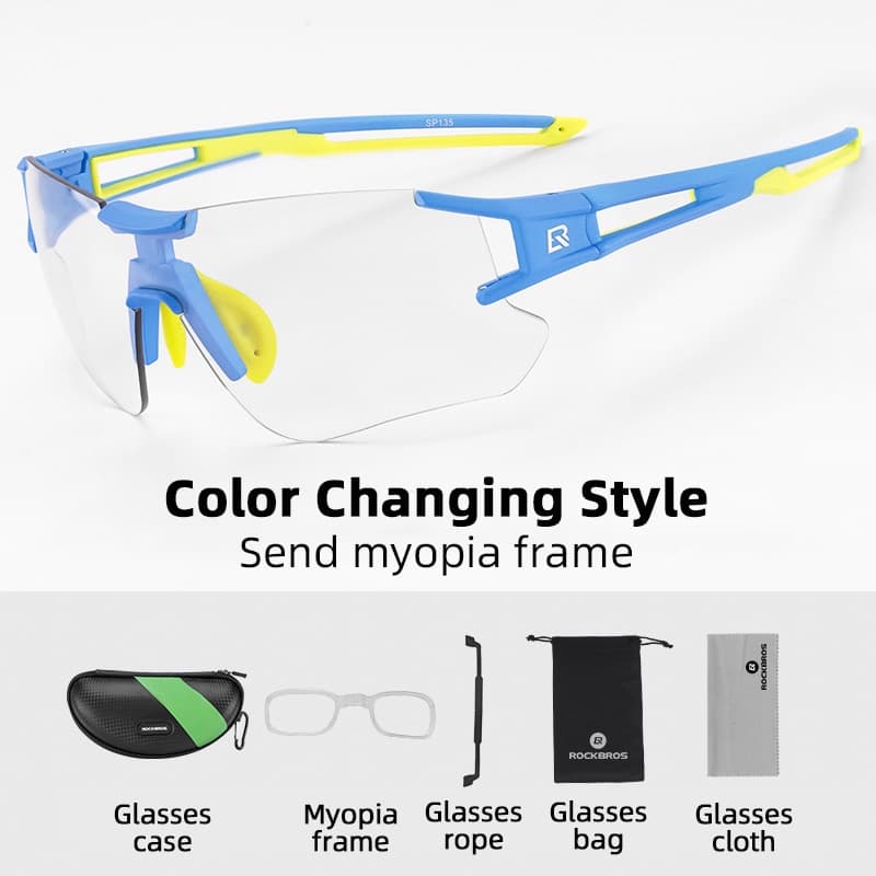 Photochromic Cycling Sports UV400 Eyewear - Blue Force Sports