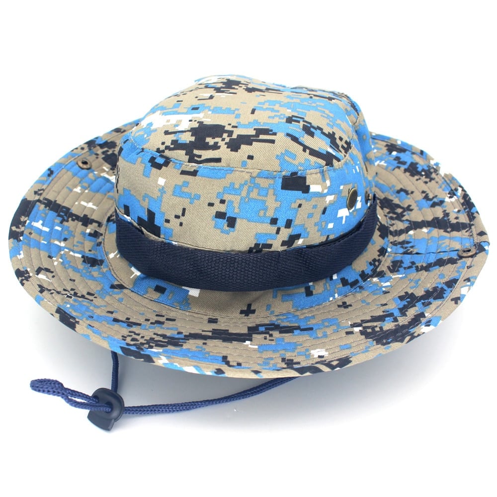 Men's Camouflage Safari Hat - Blue Force Sports