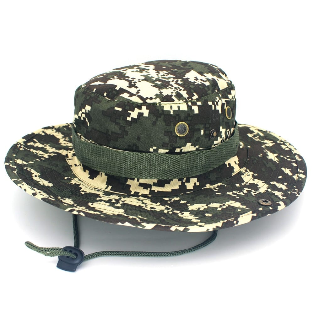 Men's Camouflage Safari Hat - Blue Force Sports