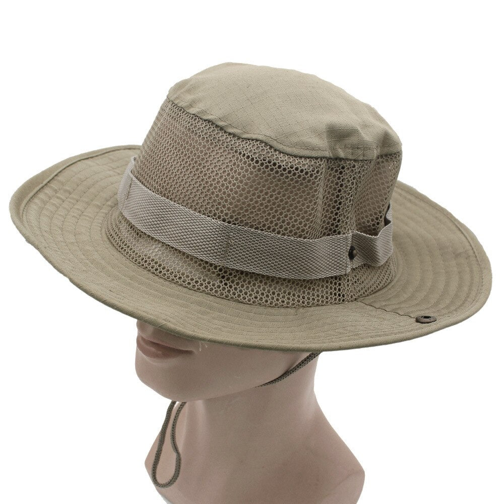 Men's Camouflage Safari Hat - Blue Force Sports