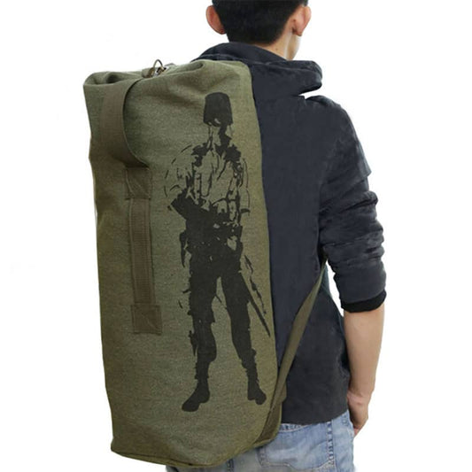 High Quality Multifunctional Durable Canvas Travel Backpack - Blue Force Sports