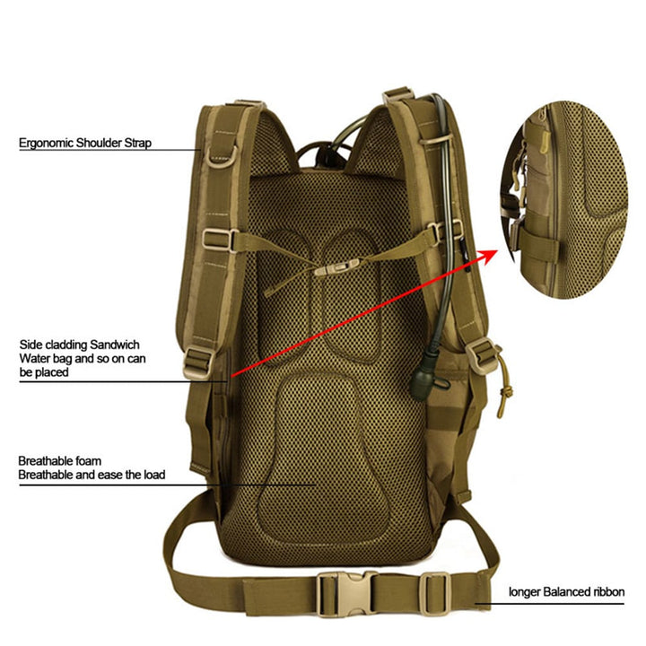 Waterproof Military Nylon Backpacks 30 L - Blue Force Sports