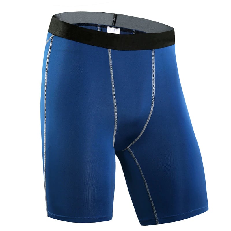 Men's Sports Spandex Compression Running Tights - Blue Force Sports