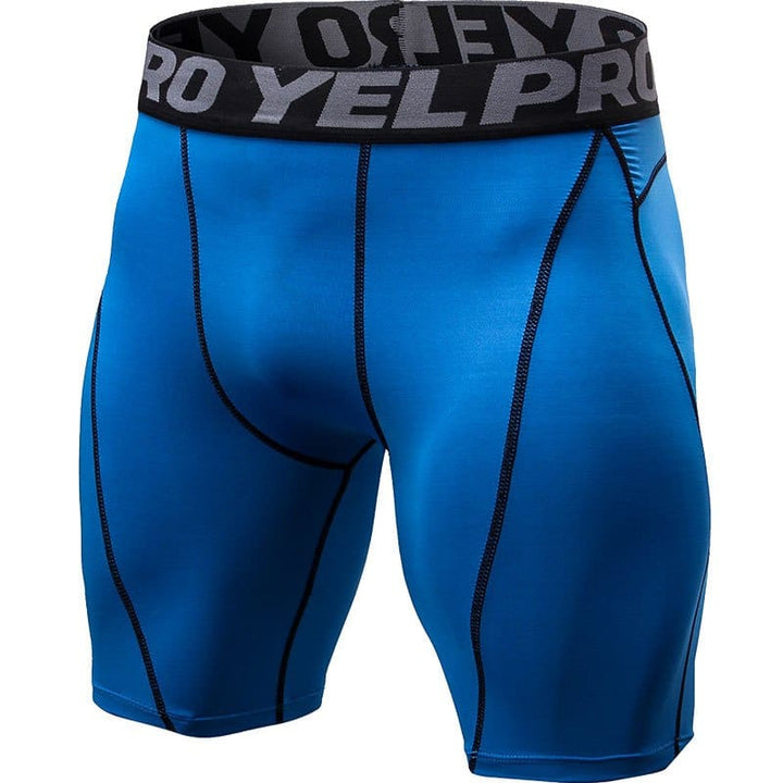 Men's Sports Spandex Compression Running Tights - Blue Force Sports